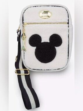 Disney Mickey Mouse Ski Sherpa Crossbody Bag NWT